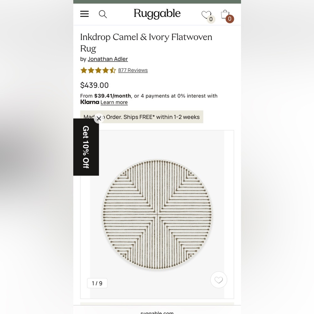 🔥PRICE DROP🔥 Large Round Ruggable Washable Rug 8’ - Picture 4 of 6
